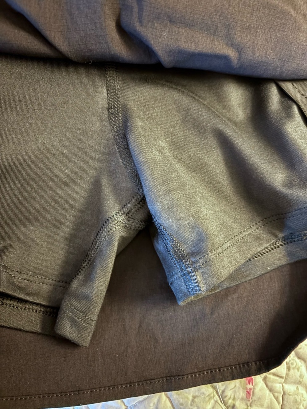 Casual Drawstring Skort in Black. Nylon/spandex Blend. - Picture 10 of 13